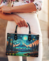 Beautiful Scene Leather Handbag