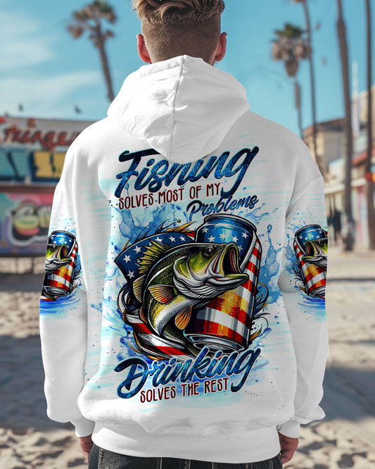 FISHING SOLVES MOST OF MY PROBLEMS ALL OVER PRINT - TLTW1709245