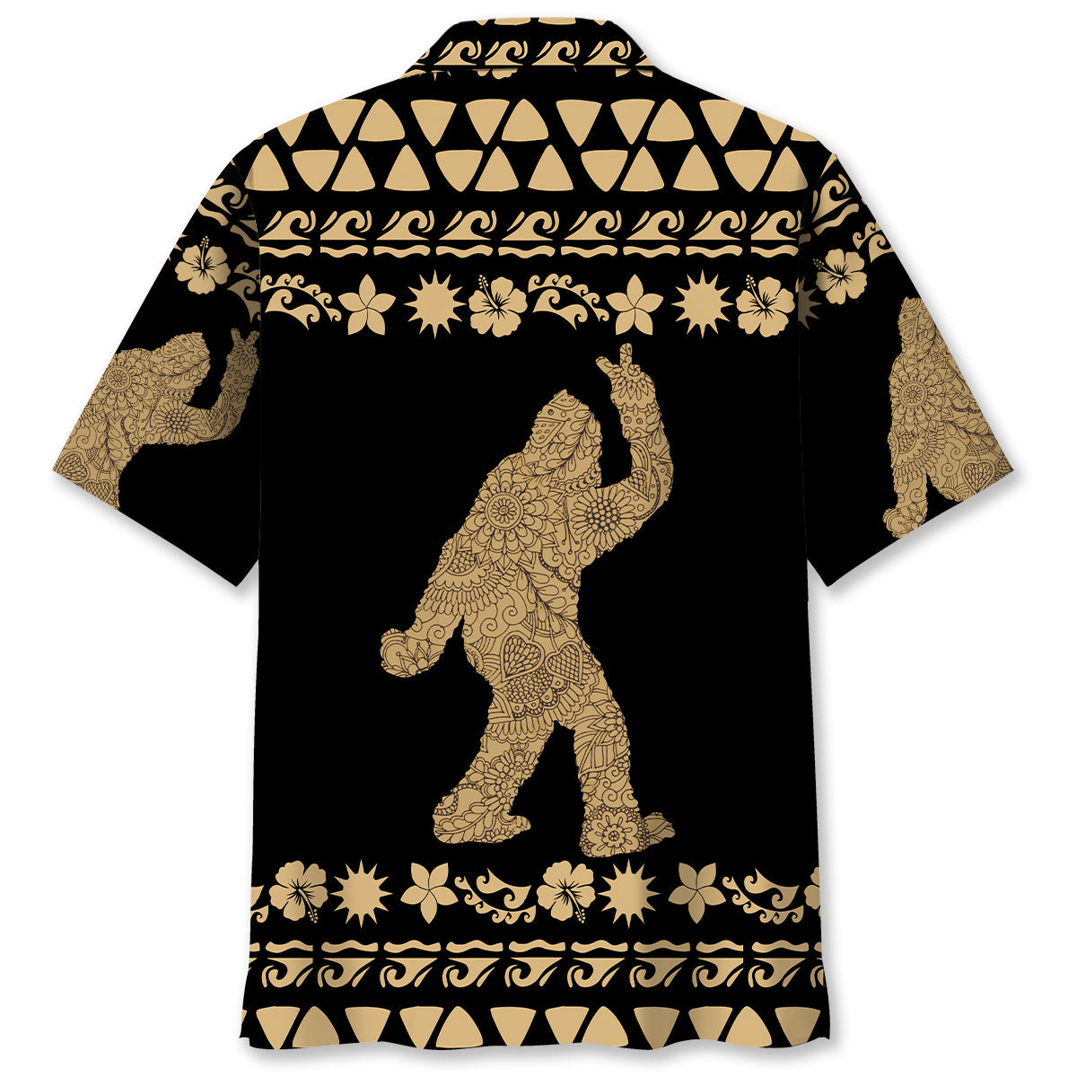 Floral Bigfoot Hawaiian Shirt