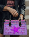 Some Girls Are Just Born Starfish Leather Handbag