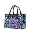 SKULL ROSES LEATHER HANDBAG - YHDU1406243