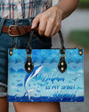 Dolphin Is My Spirit Animal Leather Handbag