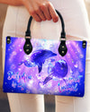Dolphin Is My Spirit Animal Leather Handbag