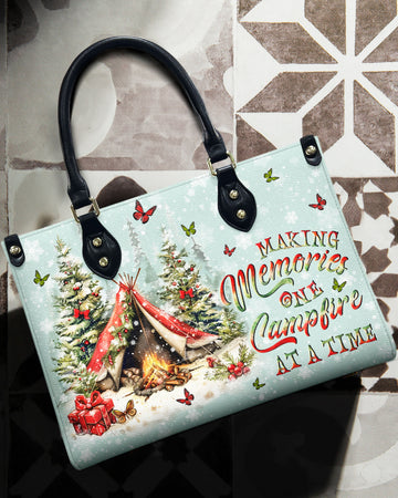 Making Memories One Campfire Christmas Leather Handbag