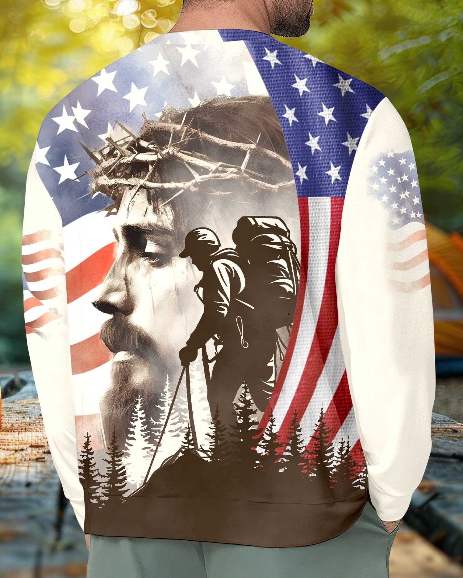 Hiker And His God All Over Print Shirt