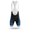 BigCrowns | White Navy Line Cycling Short Sleeve Custom Name Cycling Kit