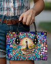 Lighthouse Stained Glass Leather Handbag