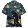 Bigfoot Starry Night Sasquatch Painting Art