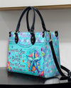 Smell The Sea Feel The Breeze Starfish Leather Handbag