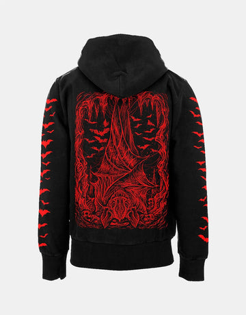Satan Bat Wing Print Sweatshirt