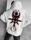 Evil Chaos Bloody Print Graphic Hoodie