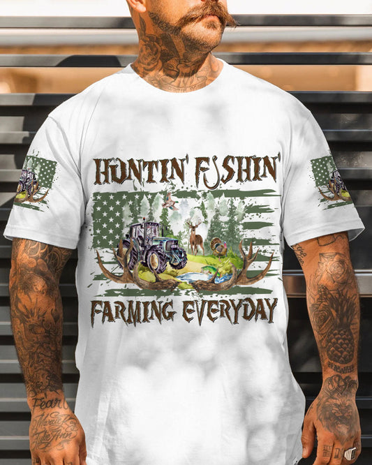 HUNTING FISHING FARMING EVERYDAY ALL OVER PRINT - YHDU0607231