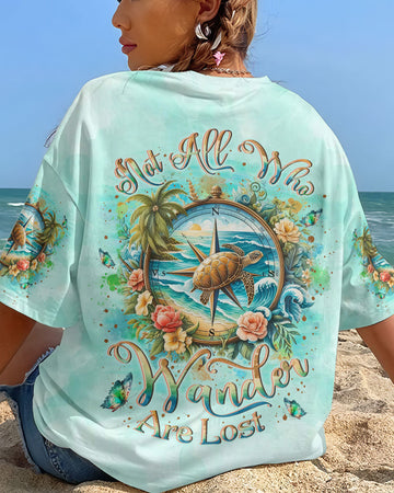 NOT ALL WHO WANDER ARE LOST TURTLE ALL OVER PRINT - YHLN1104247