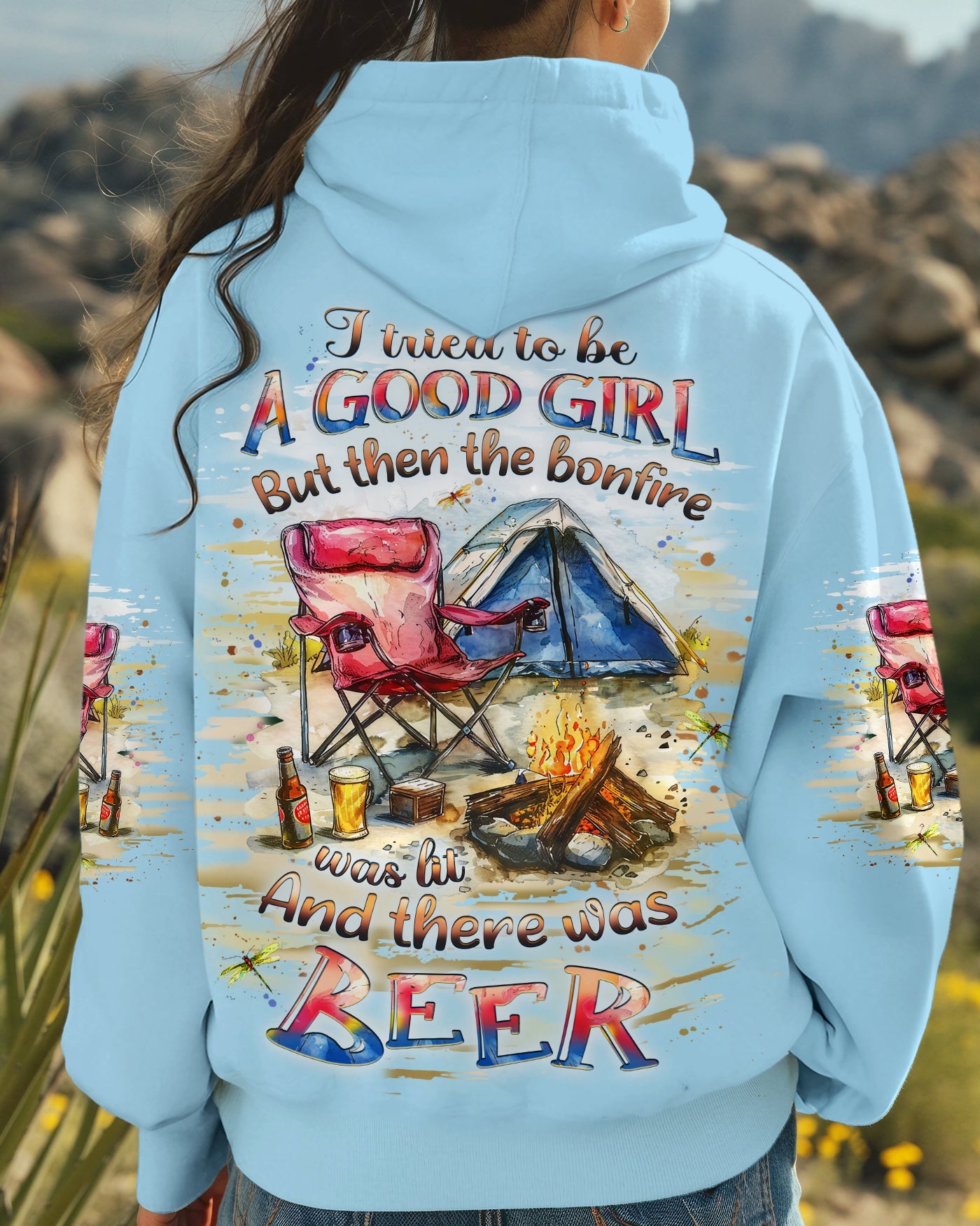 I TRIED TO BE A GOOD GIRL BORNFIRE BEER ALL OVER PRINT - YHLT1812243
