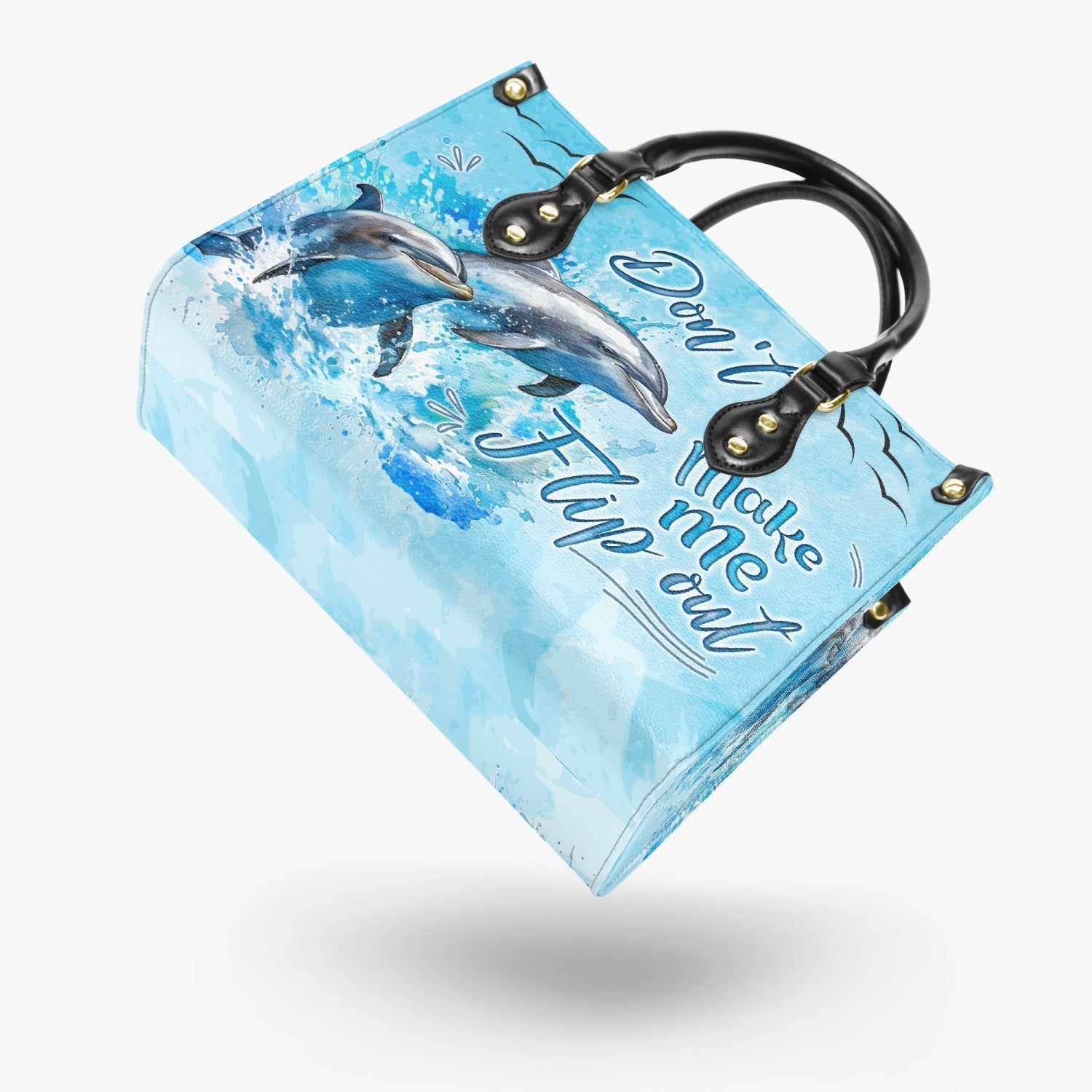 Bigcrowns DON'T MAKE ME FLIP OUT LEATHER HANDBAG TYQY2203244