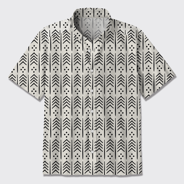 Digital Pattern Button Up Shirts