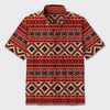 Aztec Tribal Geometric Ethnic Button Up Shirts_1