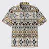 Aztec Tribal Geometric Ethnic Button Up Shirts_4
