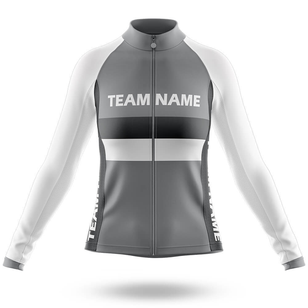 Custom Team Name M2 Grey - Women's Cycling Kit
