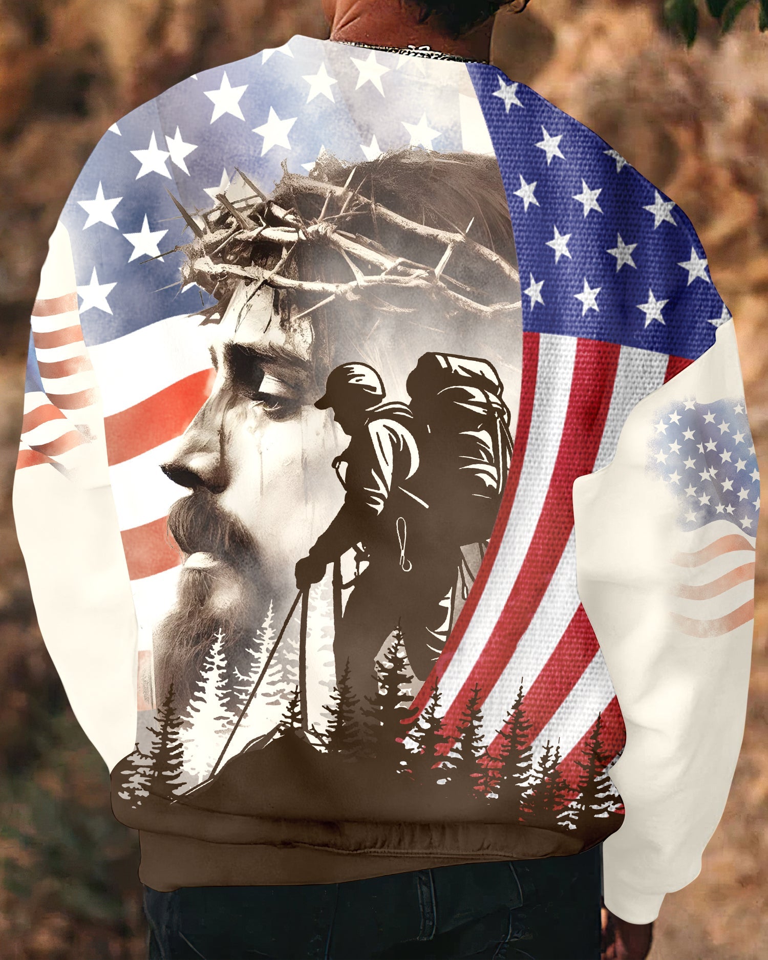 Hiker And His God All Over Print Shirt