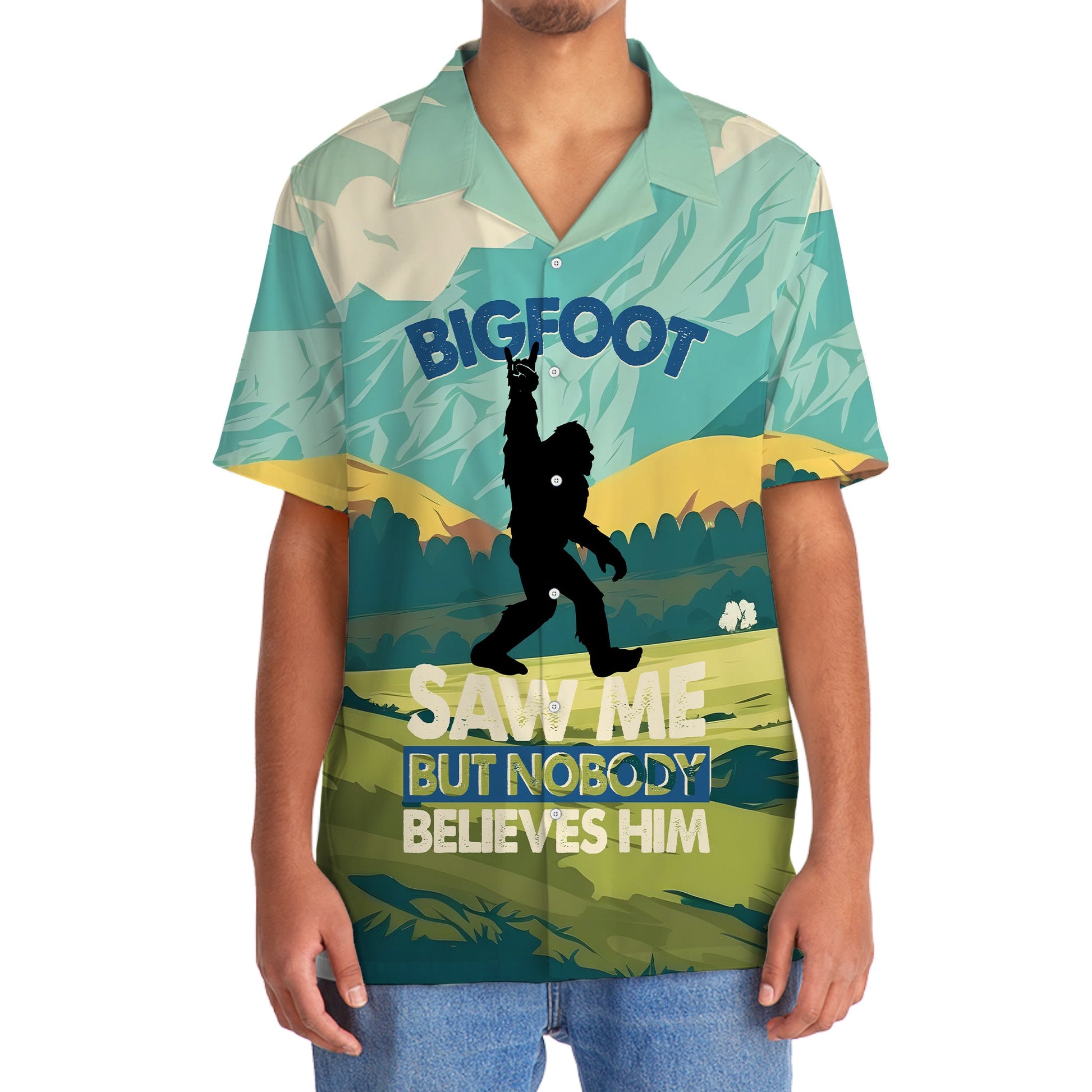 Bigfoot Saw Me Hawaiian Shirt