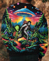 Bigfoot Alien Going Hiking All Over Print Shirt