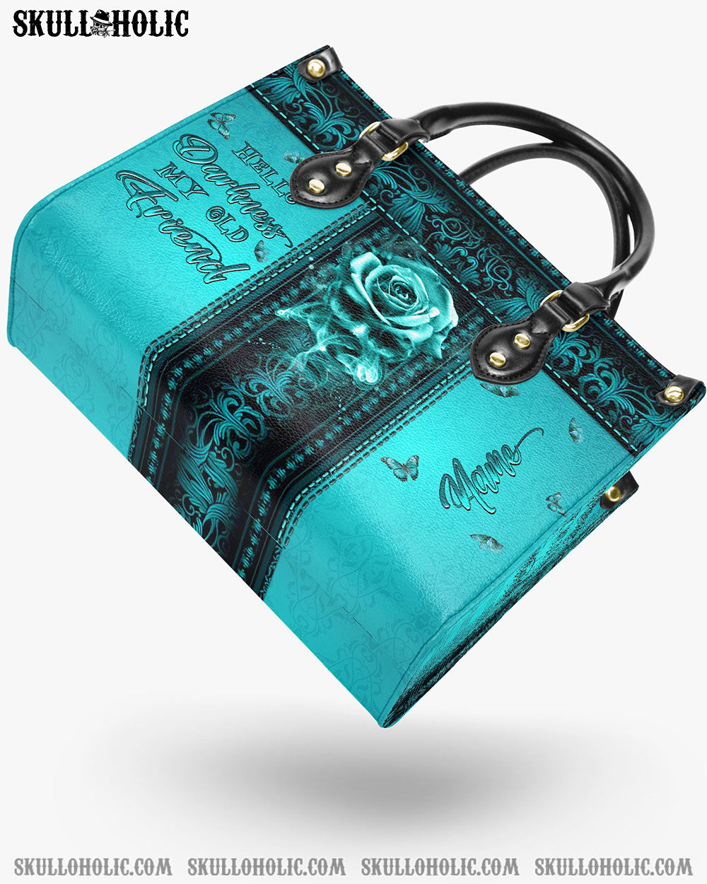 HELLO DARKNESS MY OLD FRIEND LEATHER HANDBAG - YHLN2603242