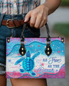 As Free As The Ocean Turtle Leather Handbag