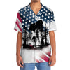 Bigfoot Sasquatch American Flag Patriotic Hawaiian Shirt