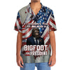Bigfoot for President Election Vote USA Flag Hawaiian Shirt