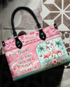Bigcrowns SOME GIRLS ARE JUST BORN FLAMINGO LEATHER HANDBAG T2203243
