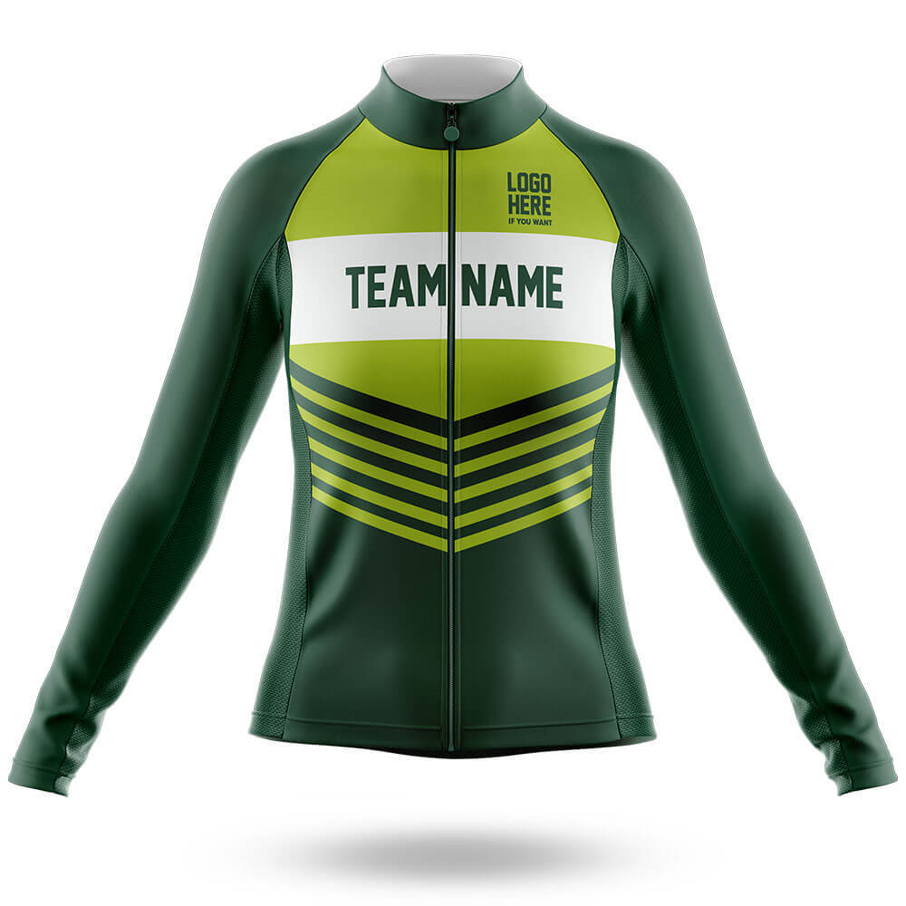 Custom Team Name V20 Green - Women's Cycling Kit