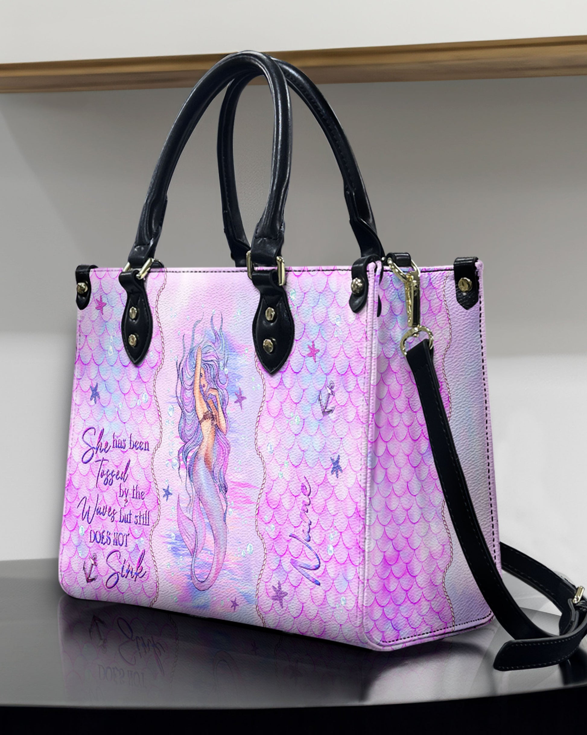 Bigcrowns SHE HAS BEEN TOSSED BY THE WAVES MERMAID LEATHER HANDBAG N2803241