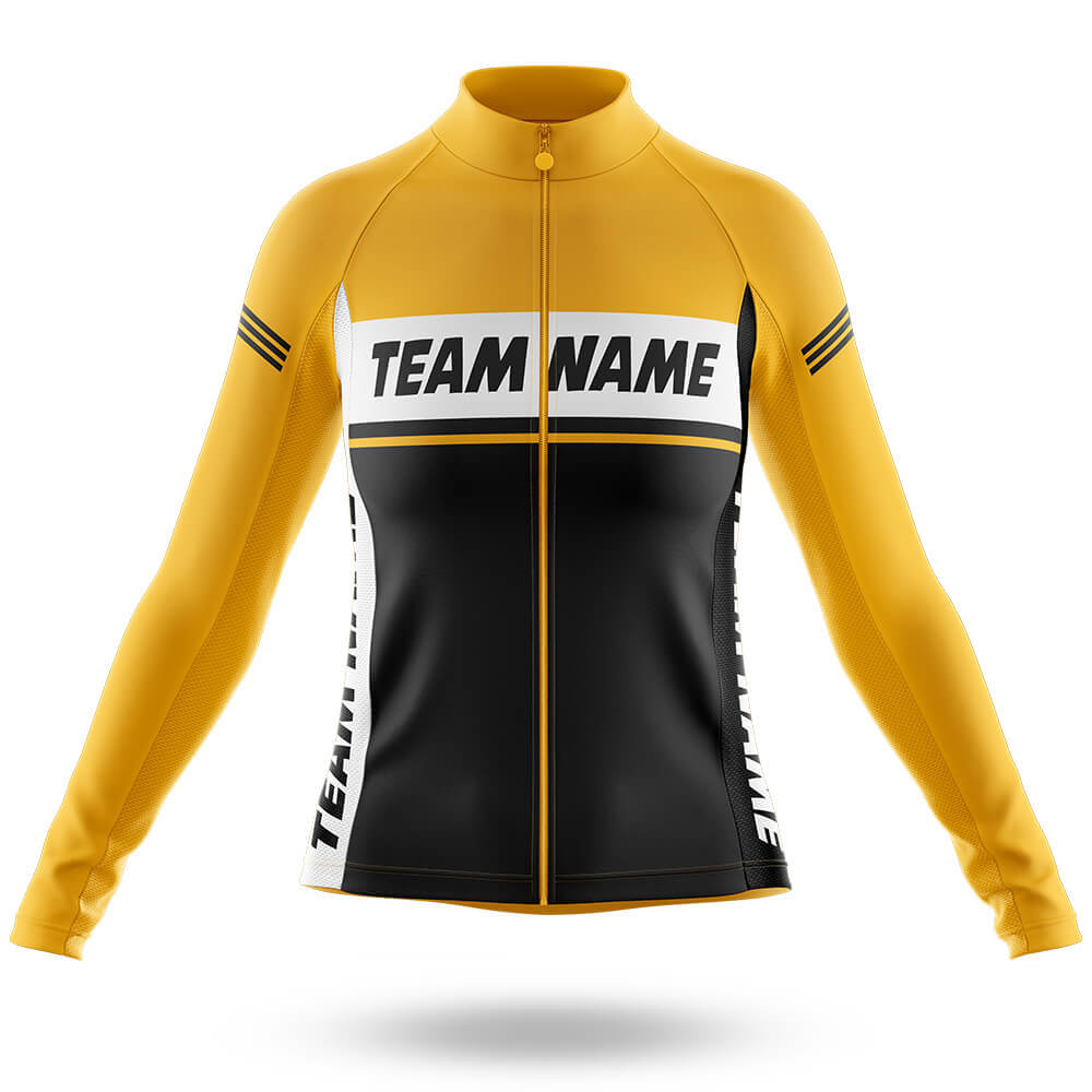 Custom Team Name M1 Yellow - Women's Cycling Kit