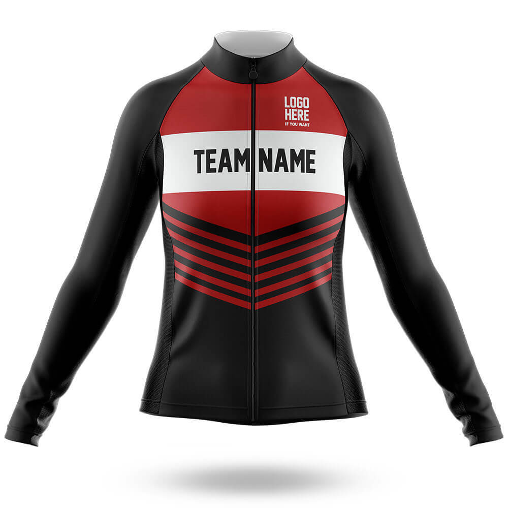 Custom Team Name V20 Red - Women's Cycling Kit