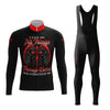 I Can Do All Things Through Christ Men's Cycling Jersey Set, Road Bike Cycling Kit for Men, Biking Outfit, Bicycle Suit, Team Racing Uniform