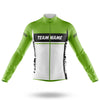 Custom Team Name M1 Green - Men's Cycling Kit