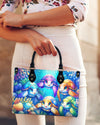 Bigcrowns OCEAN TURTLES LEATHER HANDBAG N0907243