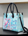 Bigcrowns DON'T WORRY BEACH HAPPY TURTLE LEATHER HANDBAG N2607244