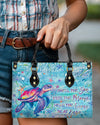 Bigcrowns SMELL THE SEA FEEL THE BREEZE TURTLE LEATHER HANDBAG T0508244