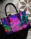 Not All Who Wander Are Lost Leather Handbag