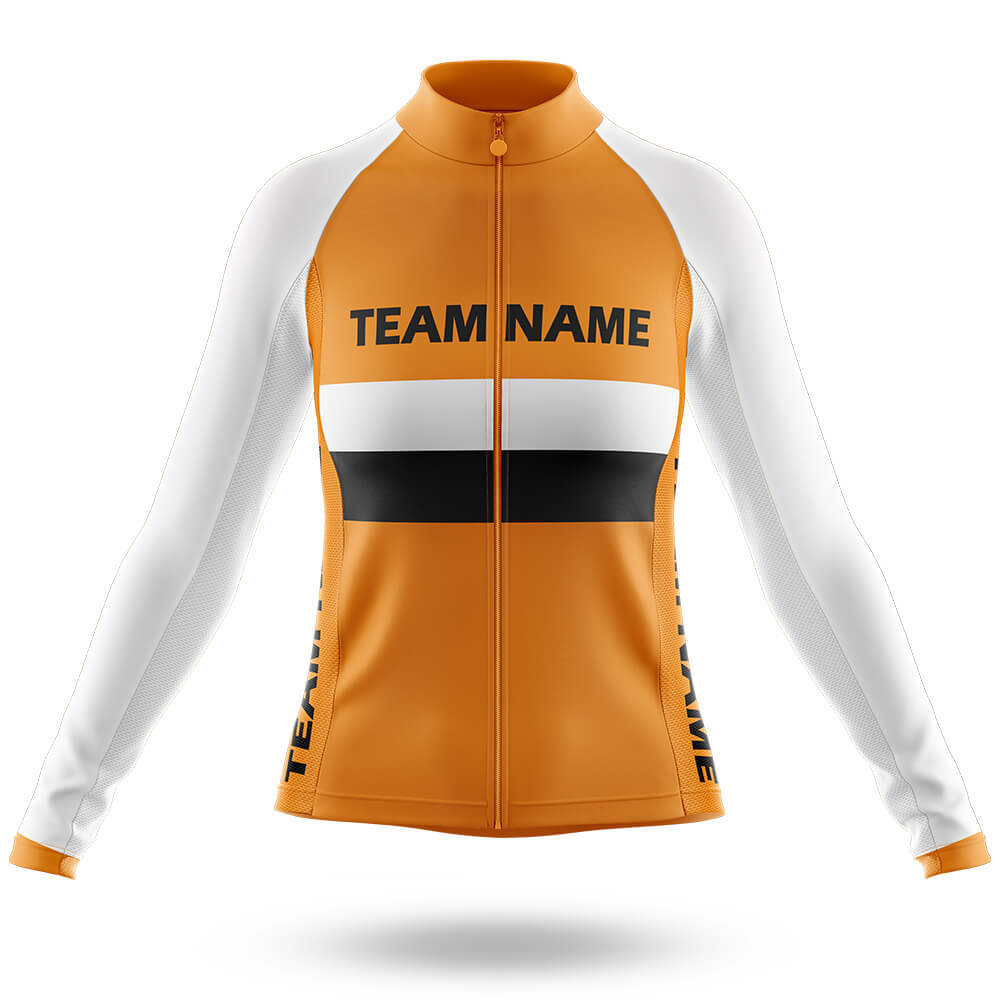 Custom Team Name M2 Orange - Women's Cycling Kit