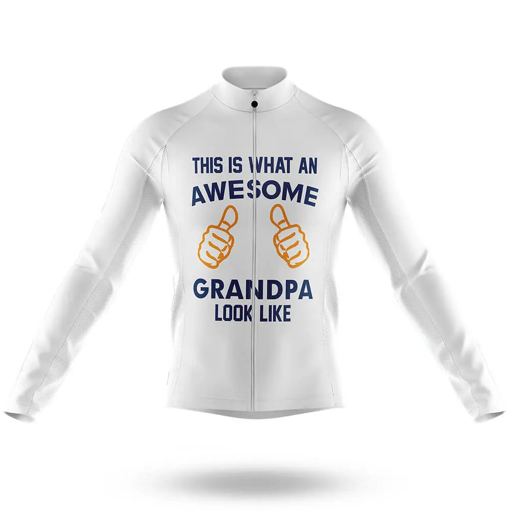Awesome Grandpa V3 - White - Men's Cycling Kit