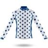 Blue Polka Dot Cycling Jersey