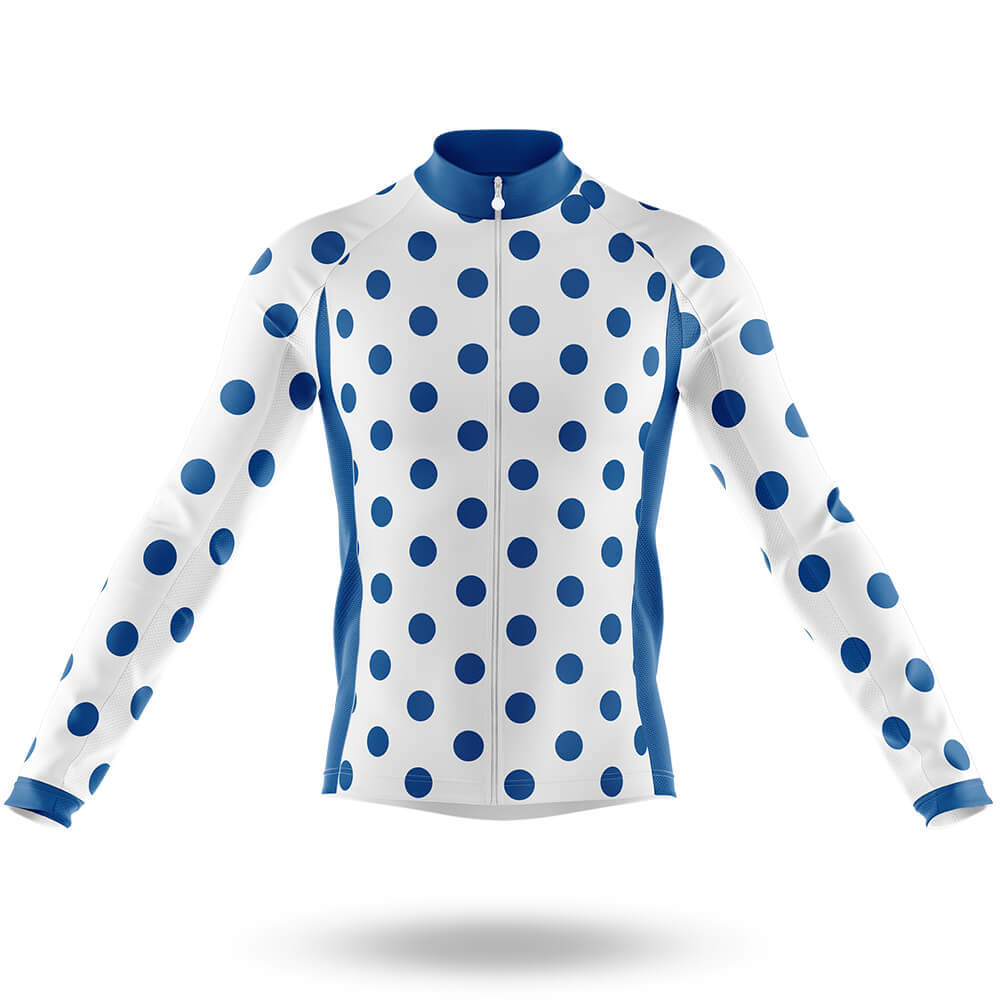 Blue Polka Dot Cycling Jersey