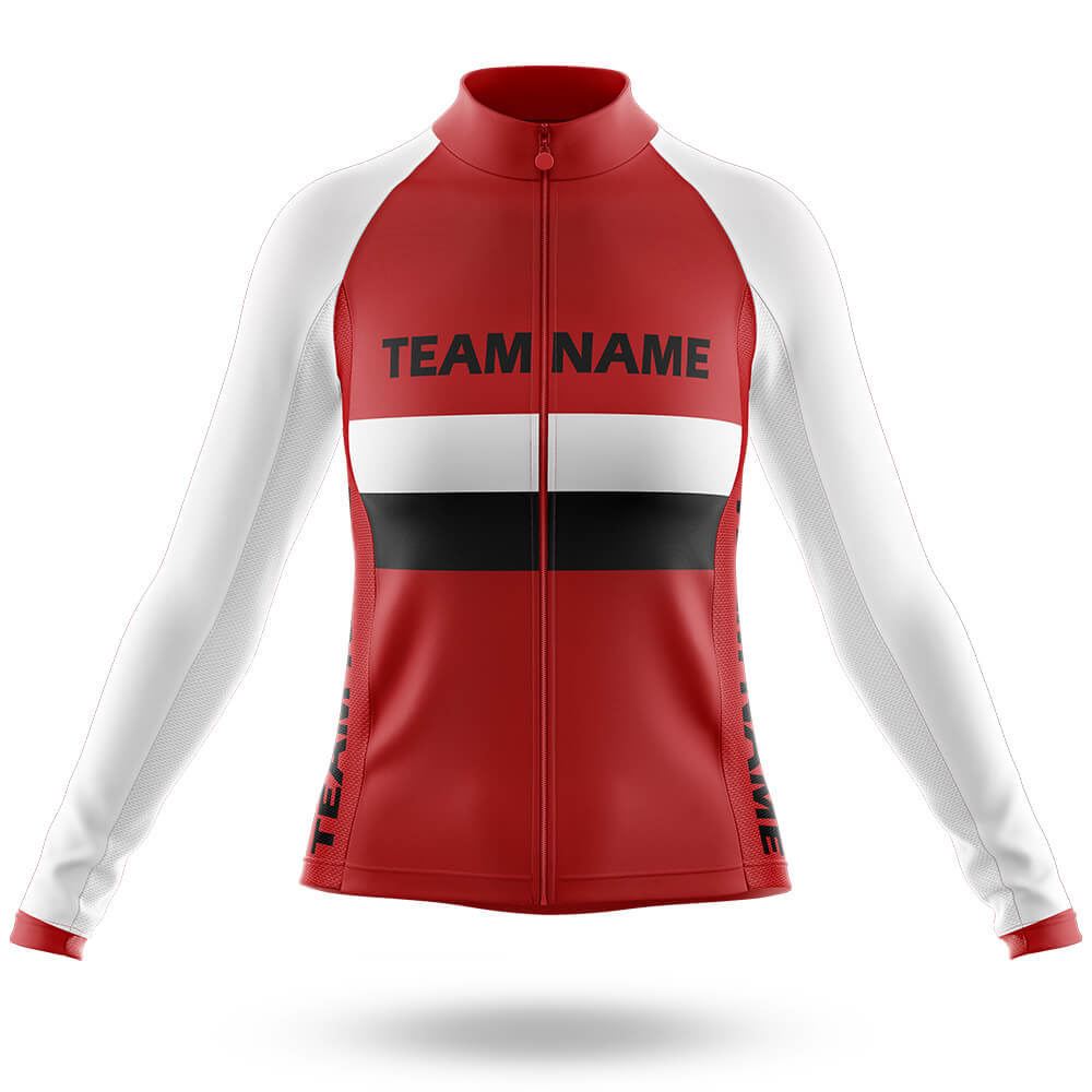 Custom Team Name M2 Red - Women's Cycling Kit