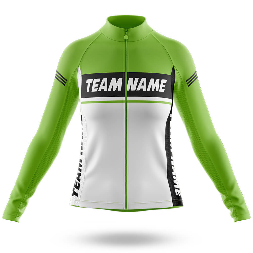 Custom Team Name M1 Green - Women's Cycling Kit