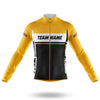 Custom Team Name M1 Yellow - Men's Cycling Kit