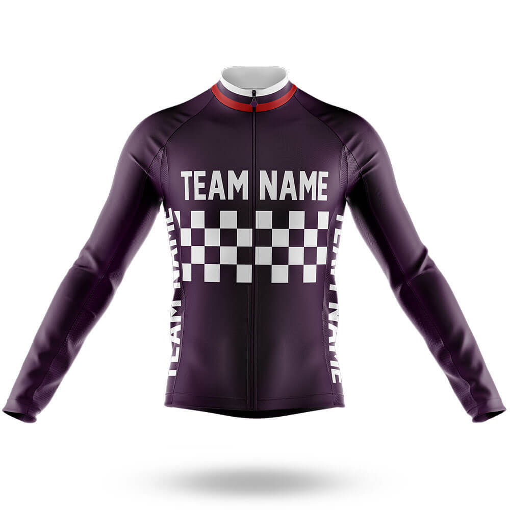 Custom Team Name M7 Dark Purple - Men's Cycling Kit