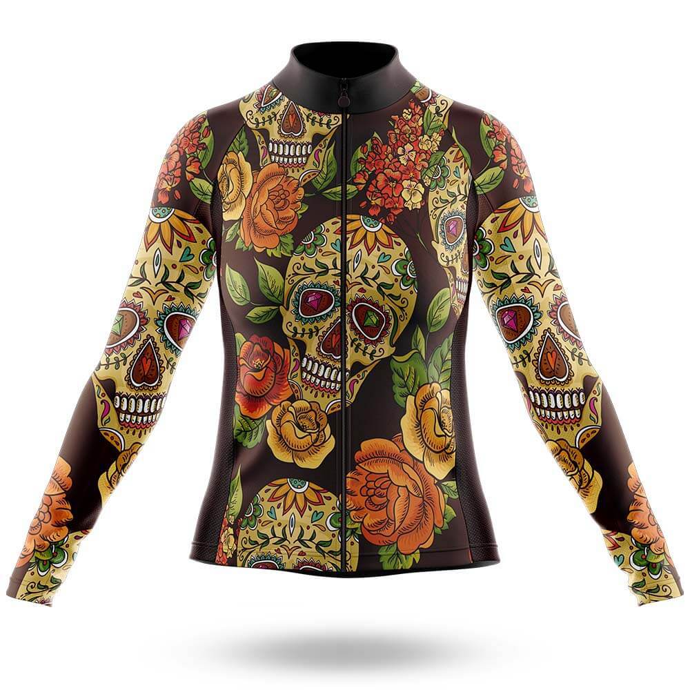 Colorful Sugar Skulls V2 - Women's Cycling Kit